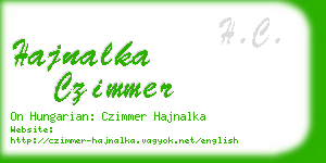 hajnalka czimmer business card